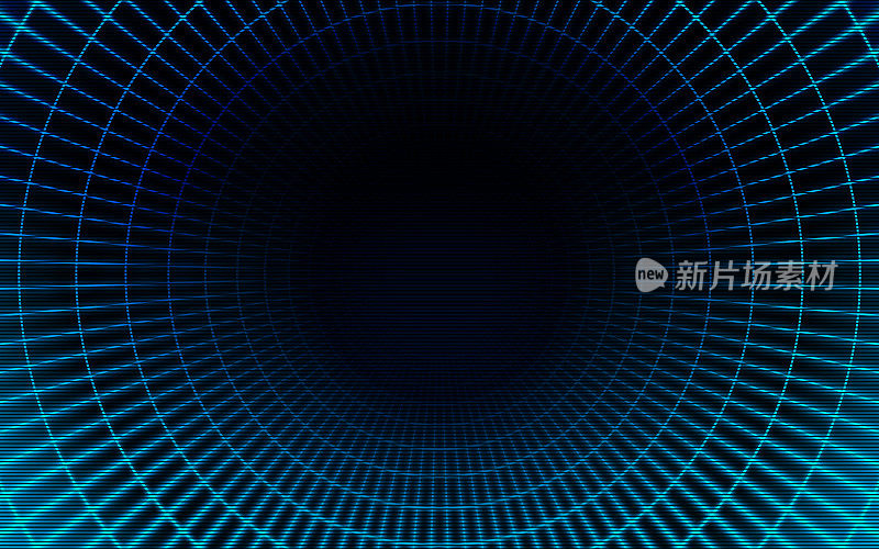 Retro Video Game Warp Tunnel Background Abstract